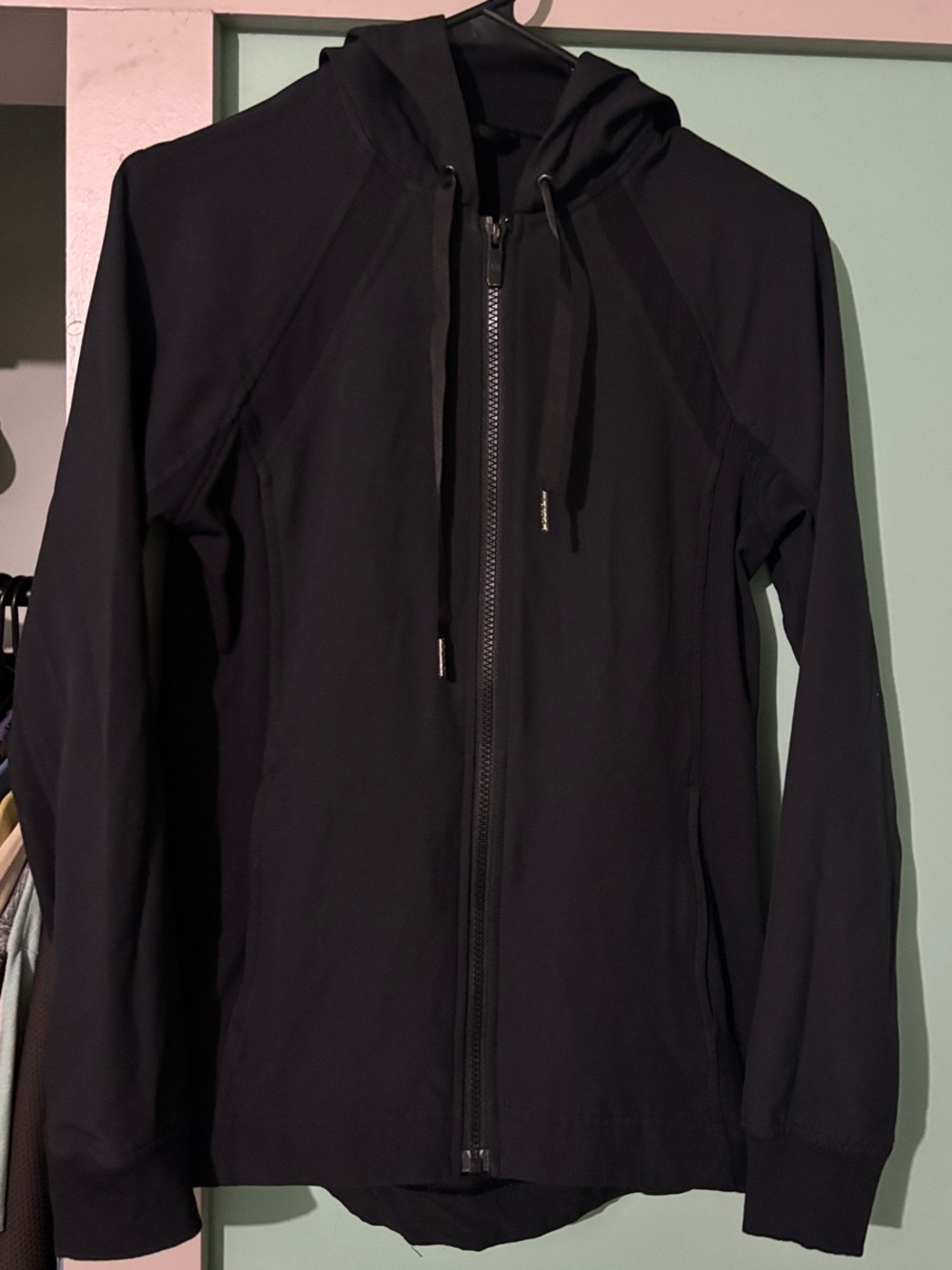 lululemon athletica Black Hooded Utility Jacket - Lightweight Zip
